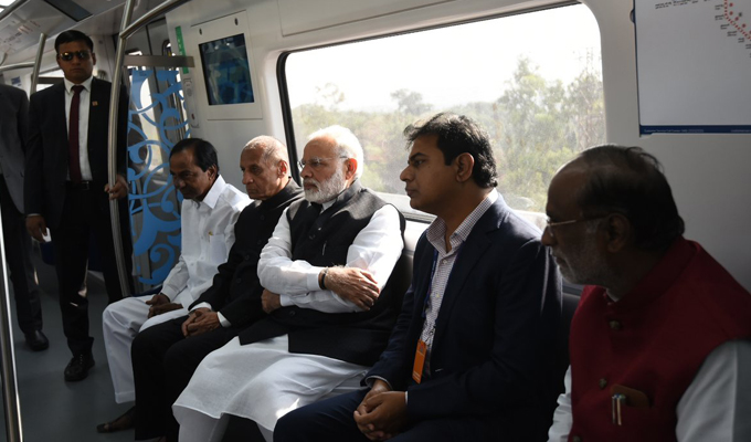 PM Modi Launches Hyderabad Metro