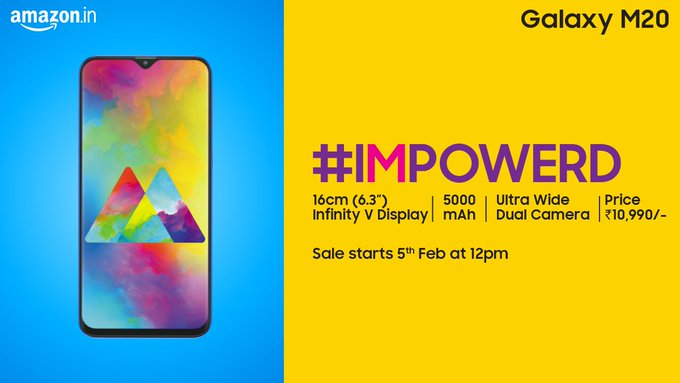 Samsung M Series Galaxy M20, Galaxy M10 Launched: Price and Specifications