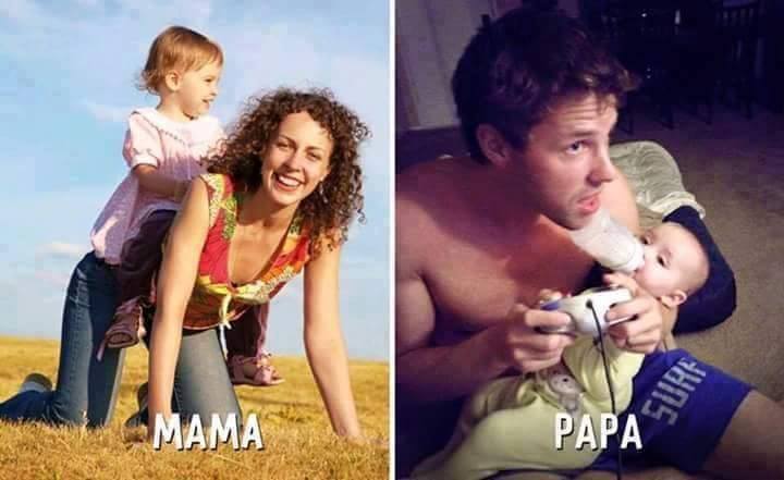 Mama VS Papa (15+ Pics)