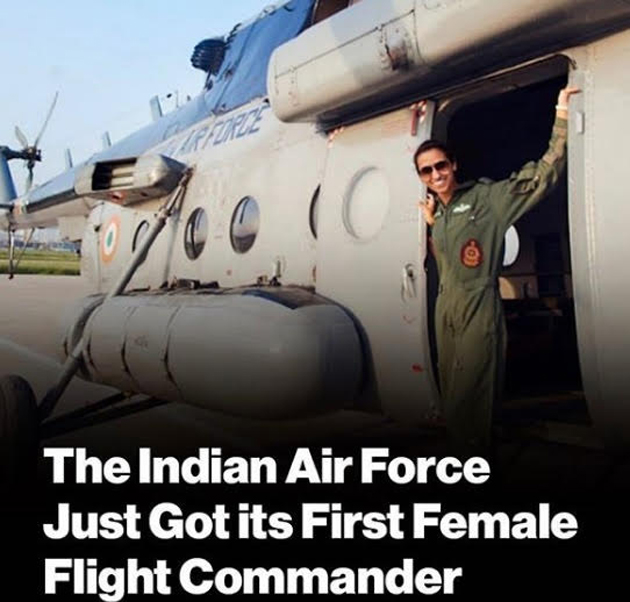 Meet India's First Female Flight Commander!