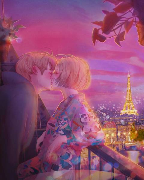This Korean Illustrator Manages To Capture The Very Essence Of Romance! (33 pics)
